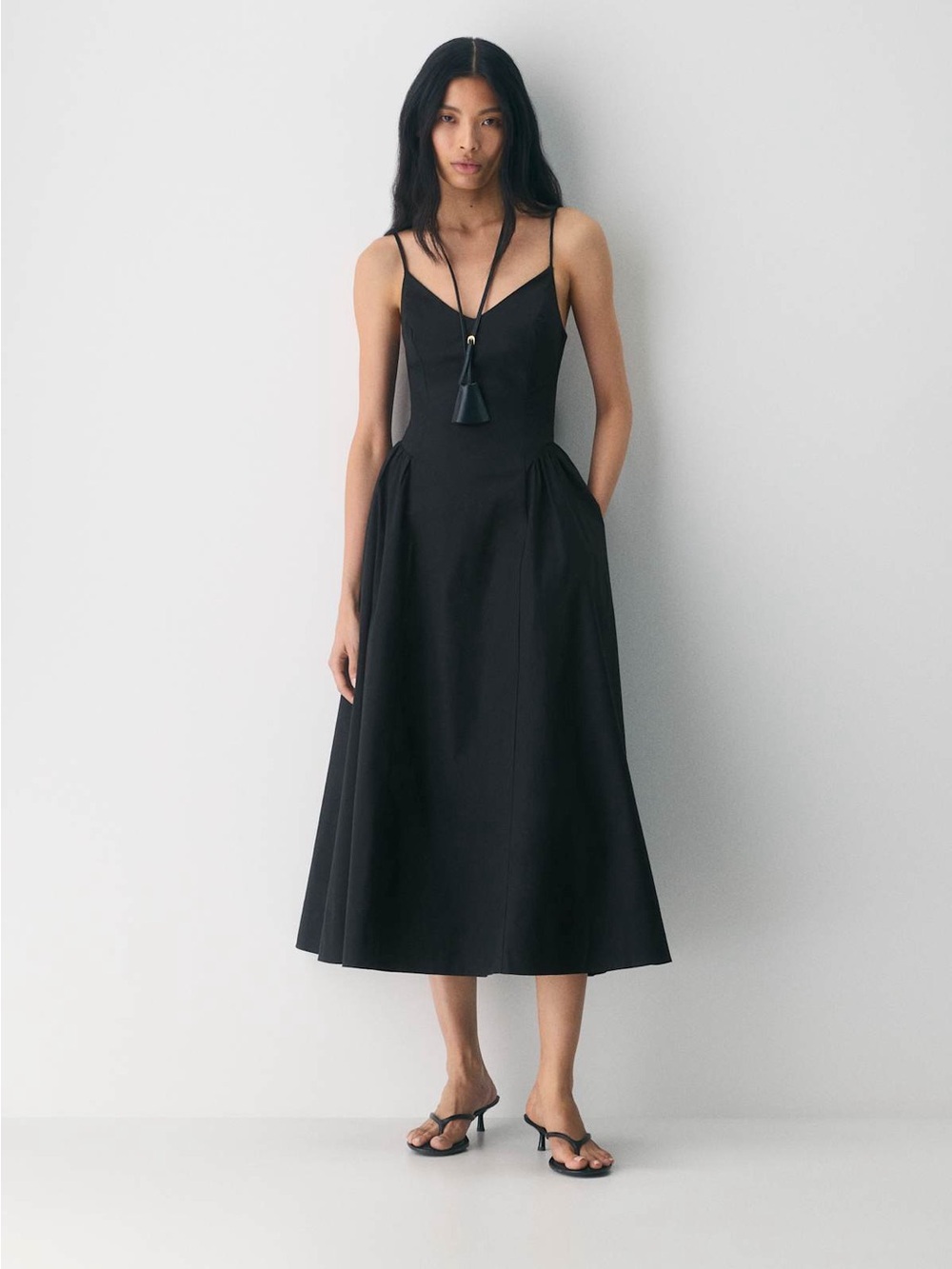 nwot Wilfred Technique poplin cami dress 6